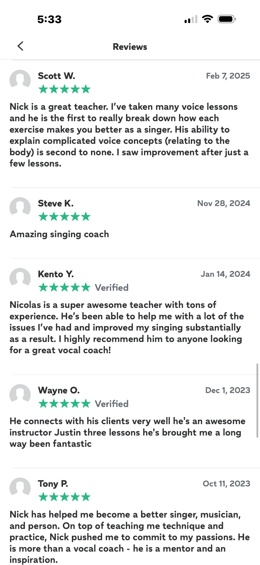 Student testimonial 6